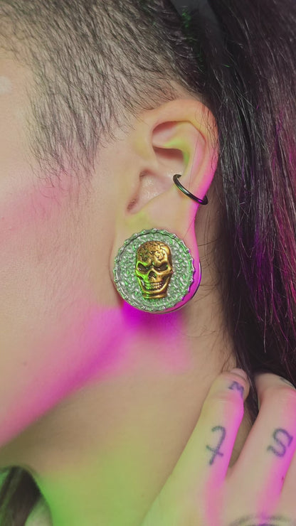 Lost Soul Stainless Steel Plugs - Screw on Plug (Pair) - PSS248