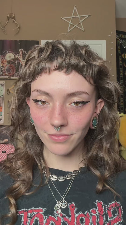 Ocean Flower Stainless Steel Plugs (Pair) - PSS105