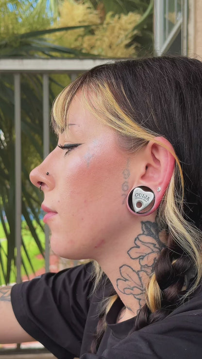 Ouija Tunnels - Stainless Steel Single Flare (Pair) - PSS34