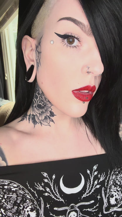 Devil Tears Faceted Cut Teardrop Plugs - (Pair) - PH166