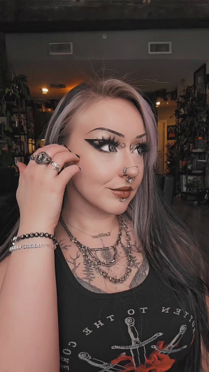 Aqua Cat's Eye Glass Heart Plugs - Stone Chunky Heart Plugs (Pair) - PH202