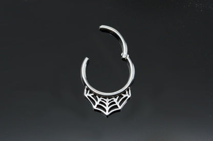 septum clickers spider web ring