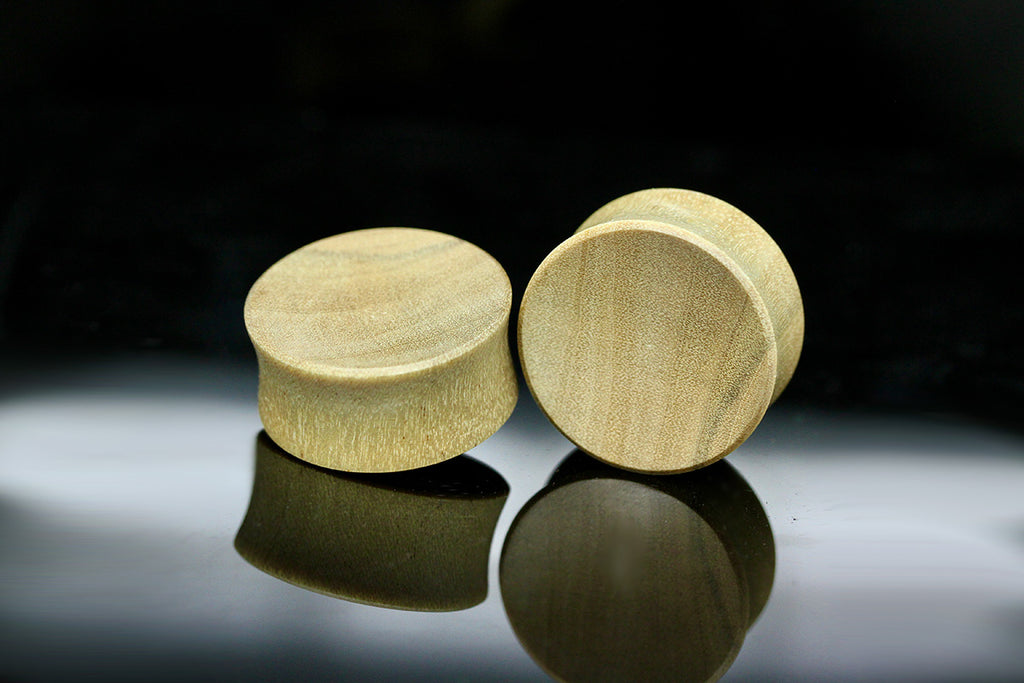 wood concave gauges 
