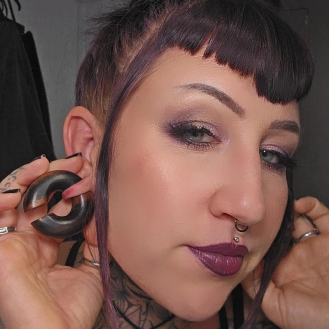 Areng Wood Hoops (Pair) - F003