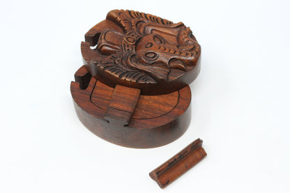 Ganesha Wooden Puzzle Box - Plug Gift Box