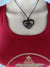 Heart Om Meditating Necklace - Wood Carvings - W008