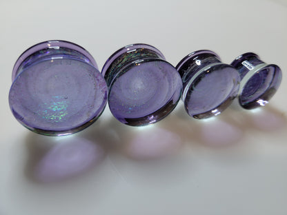 Purple Cyclone Glass Plugs - Group 3