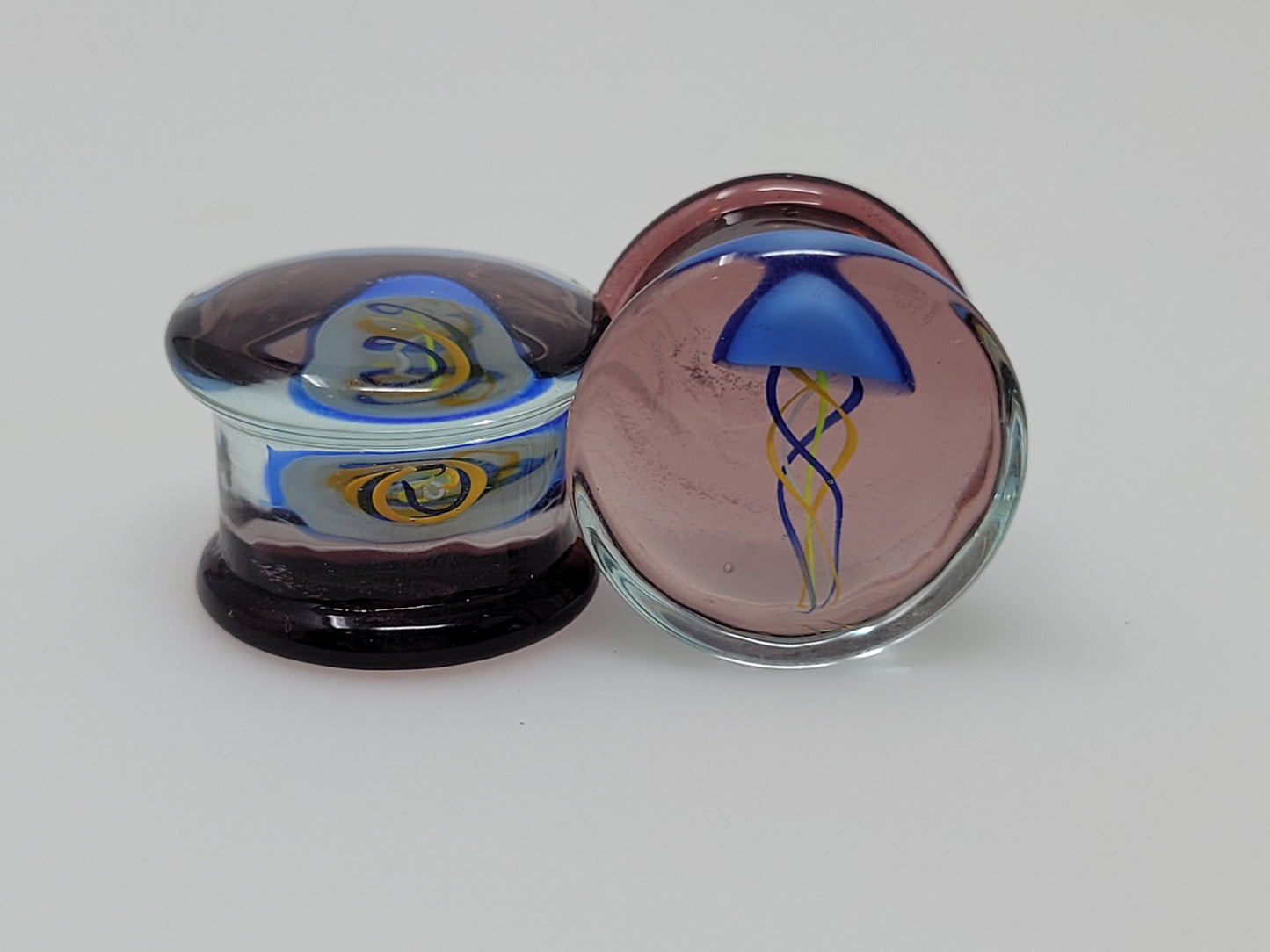 Jellyfish Glass Plugs - Pair 2