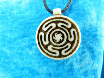 Inner Path Necklace - Carved Bone - X015