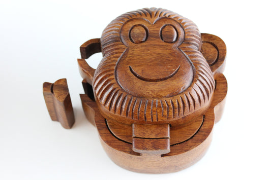 Monkey Puzzle Box - Hand Carved Wooden Box