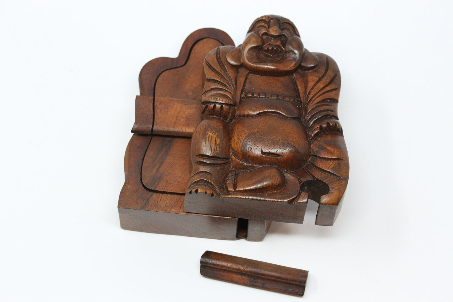 Happy Buddha Wooden Puzzle Box - Plug Gift Box