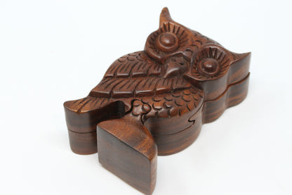 Owl Wooden Puzzle Box - Plug Gift Box