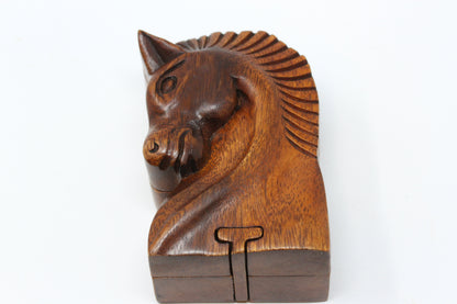 Horse Wooden Puzzle Box - Plug Gift Box