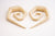 Carved Wood Stretched Ear Spirals (Pair) - E007