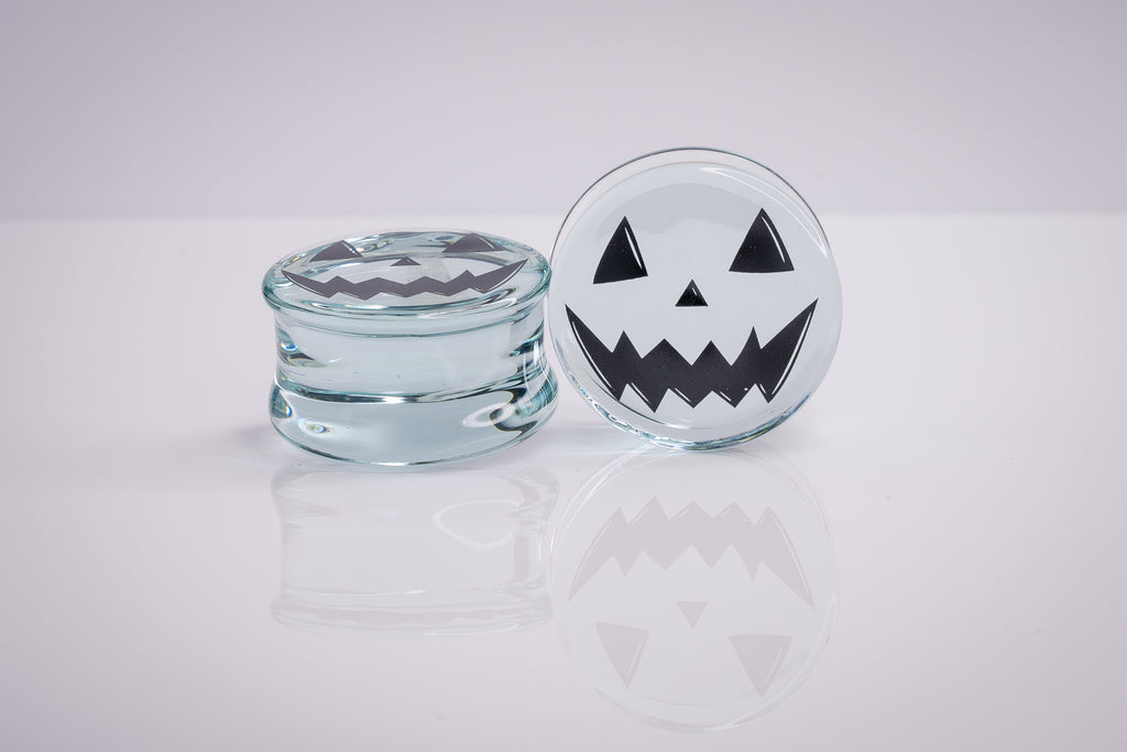 glass pumpkin plugs