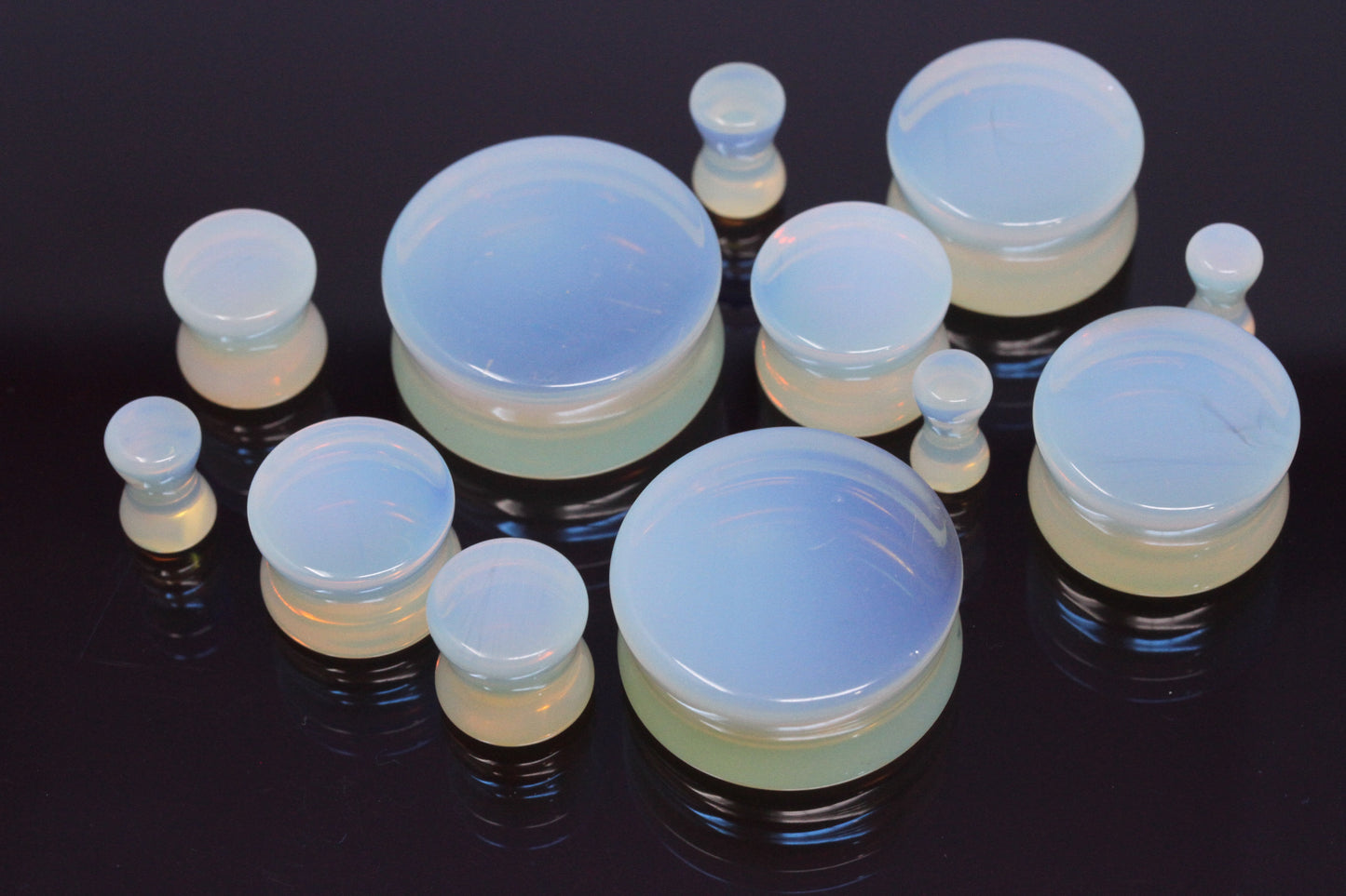 opalite plugs for stretched ears