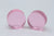 Pink Glass double flare plugs