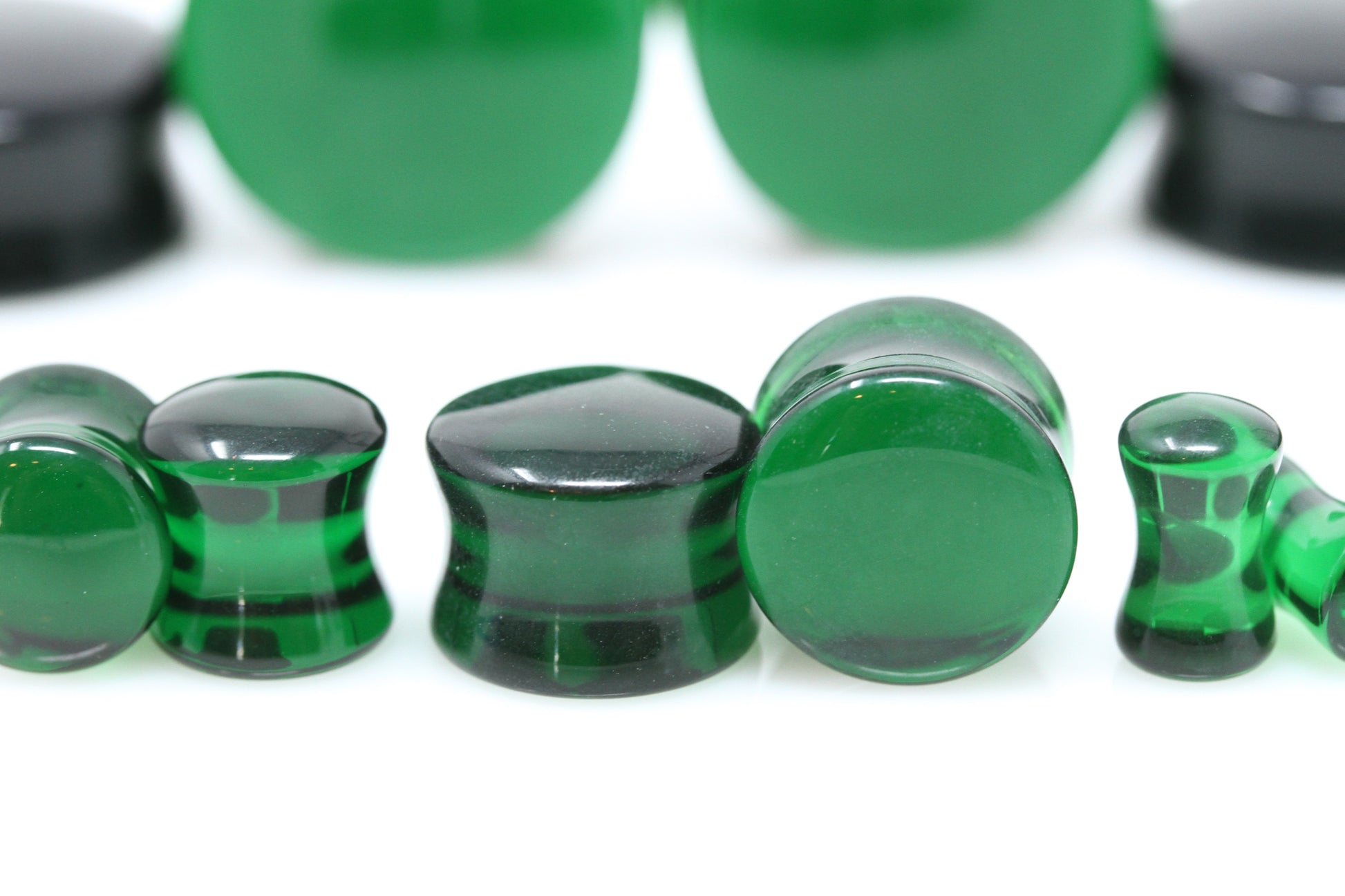 green Glass Plugs - Group 2