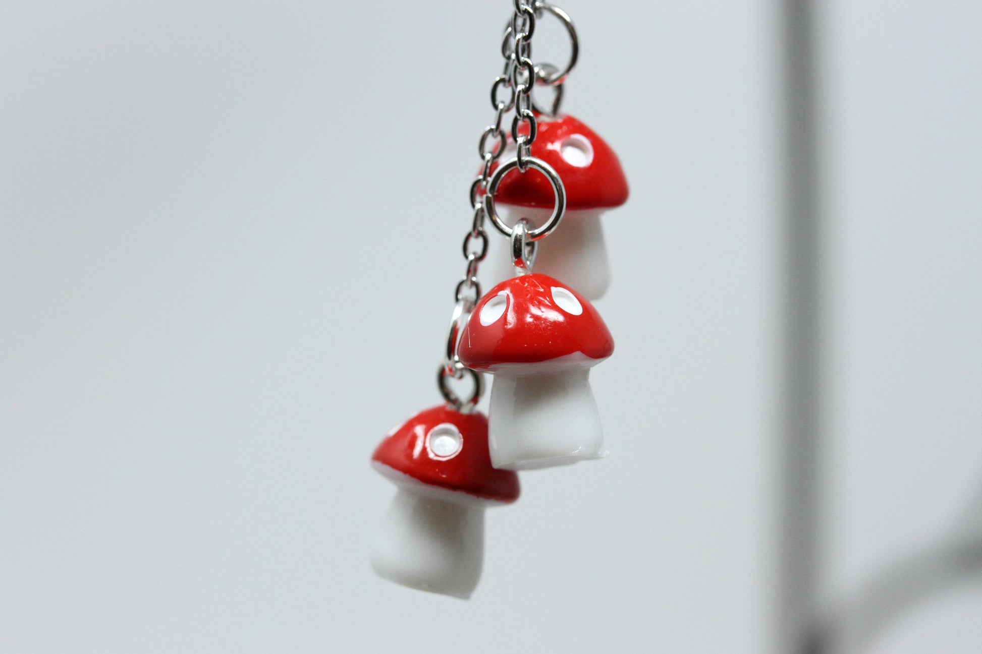 mushroom plug earrings