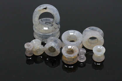 Smoke Dragon Tunnels - Glass tunnels for stretched ears (Pair) - PH75