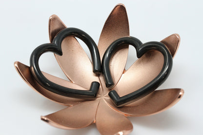 Heart shaped stainless steel hangers