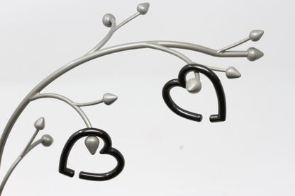 Heart shaped stretched ear weights