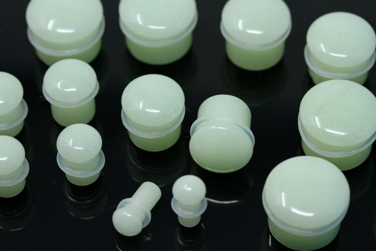 Radioactive Single Flare Plugs Glow in the Dark (Pair) PH138 Two