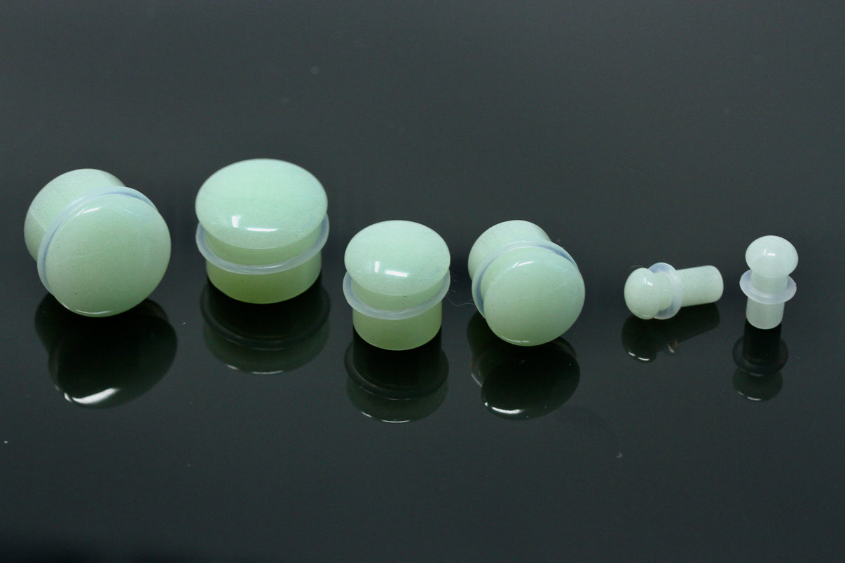 Radioactive Single Flare Plugs Glow in the Dark (Pair) PH138 Two