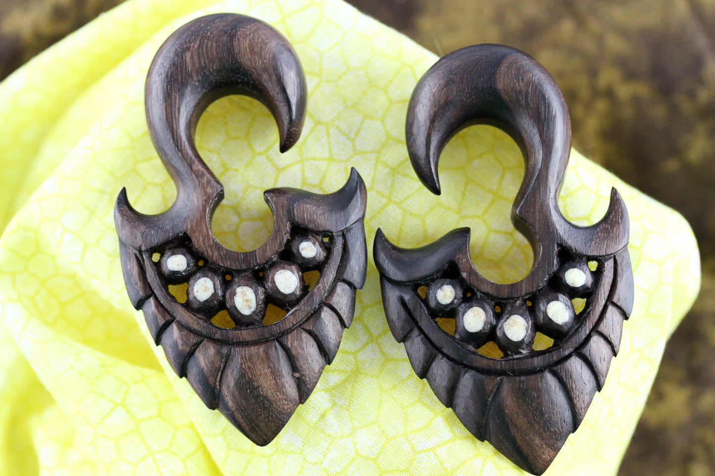 Wood Spear Hanger Plugs - Pair 2