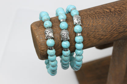Buddha Bracelet with Stone Beads