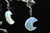 Opalite Moon Steel Ear Weights (Pair) - TF066