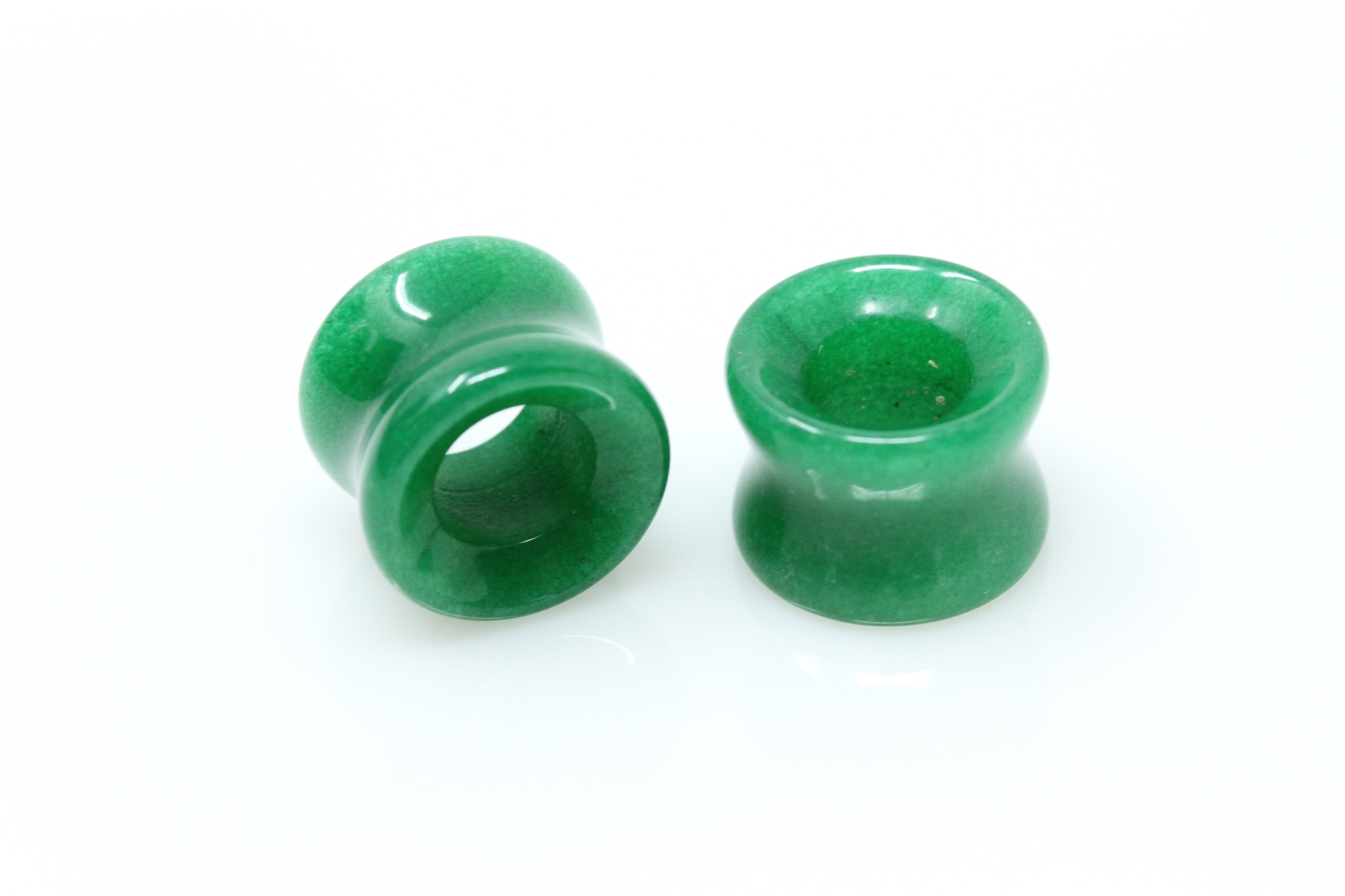 Jade gauges 13mm 9/16g, flare stretch earrings, tunnel, natural green mottled gemstone cheapest stone plugs, Guatemala jadeite