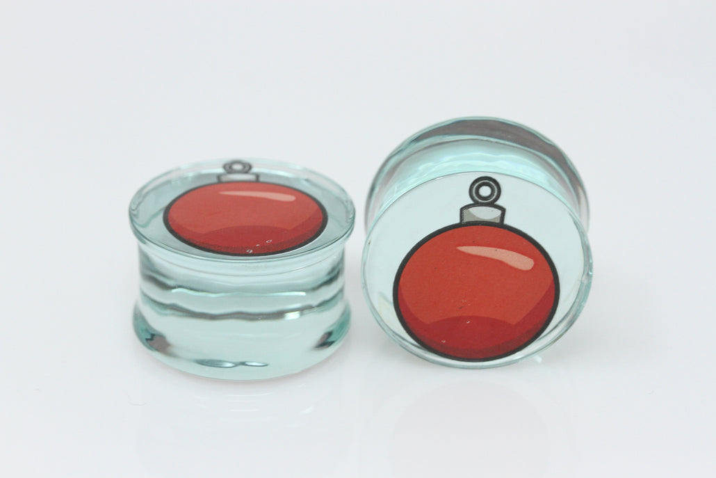Ornament Glass Plugs (Pair) - G046