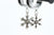 Mystery Snowflake Stainless Steel Danglers - Screw on Tunnel (Pair) - TF078