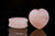 rose quartz heart plugs