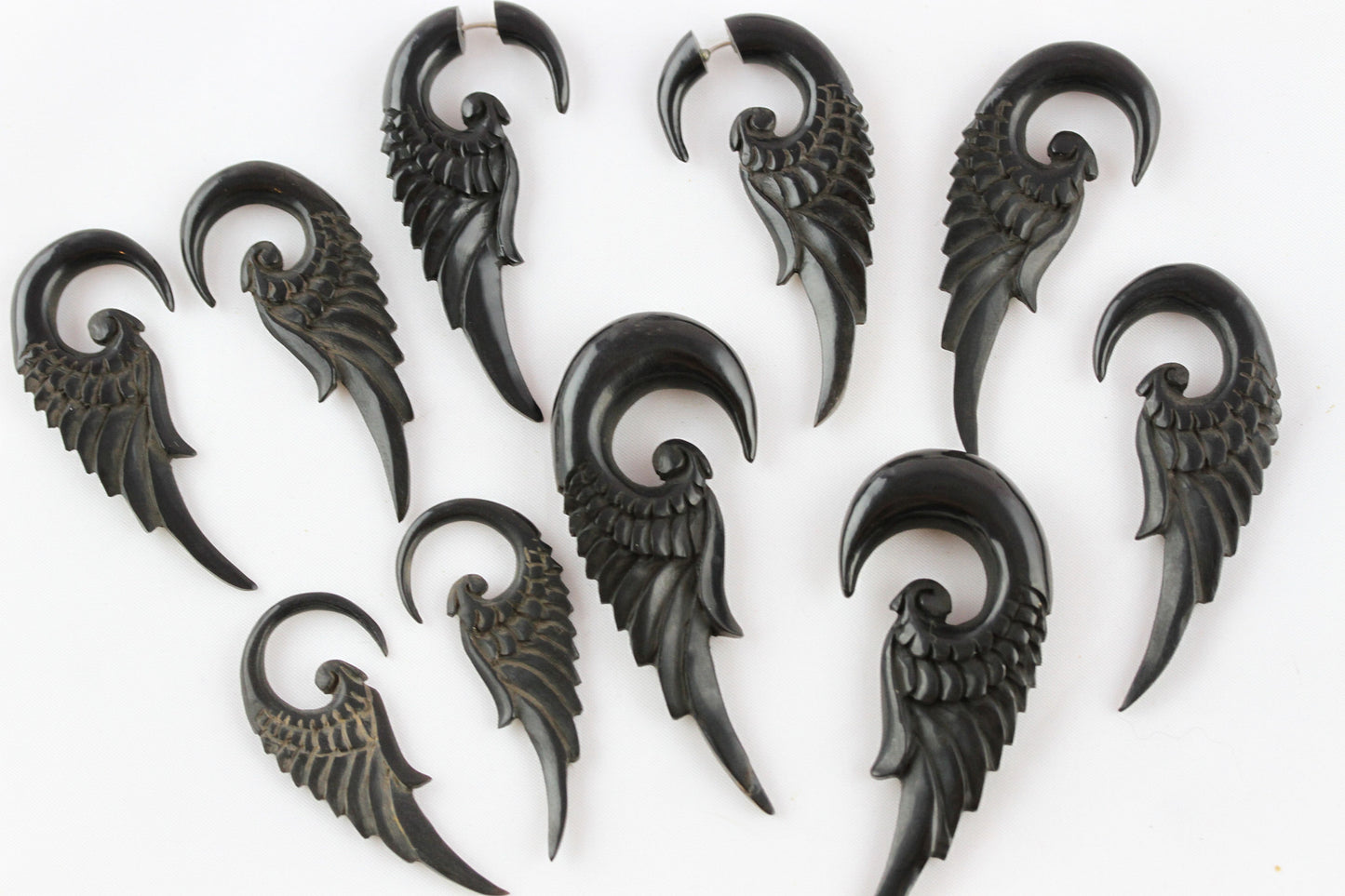 Horn Feather Hanger Plugs - Group 1