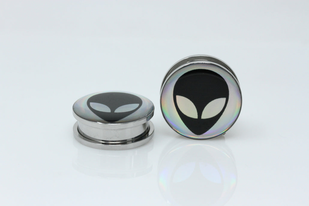 Bob the Alien Stainless Steel Plugs (Pair) - PSS138