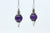 Amethyst Pendulum Ear Weights (Pair) - TF075