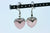 Rose Quartz Majestic Heart Steel Ear Weights (Pair) - TF093