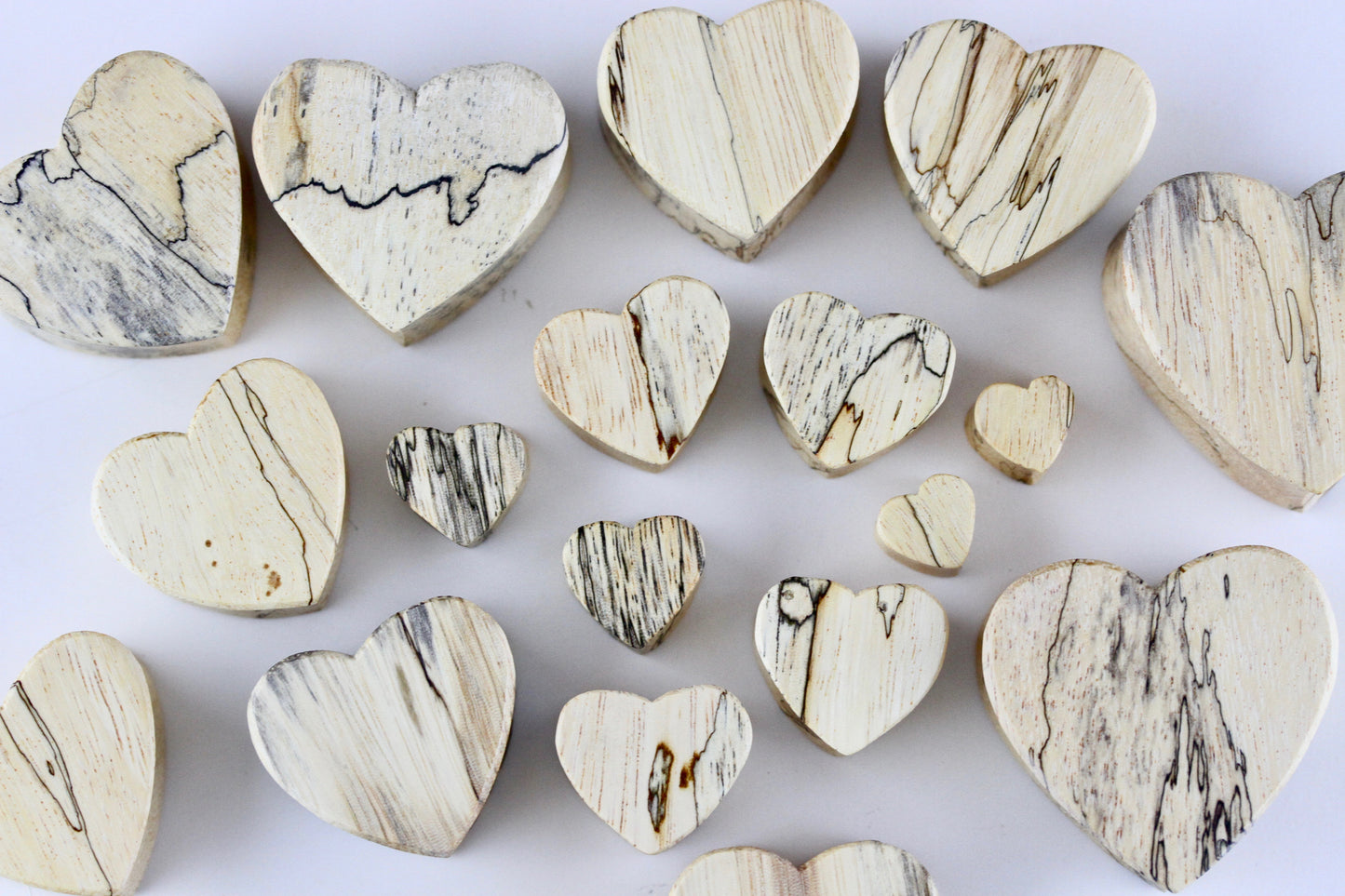 Heart Shaped Wood Plugs - Group 1