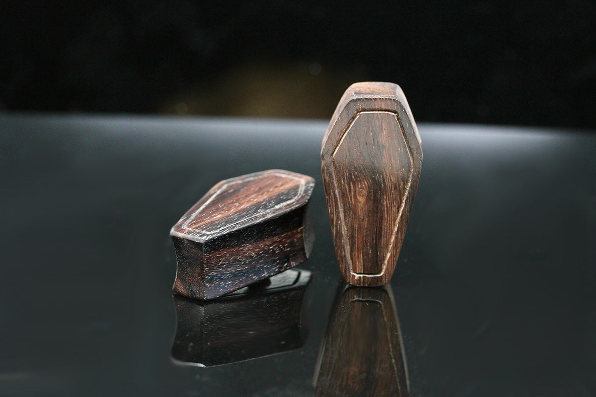 wood coffin gauges