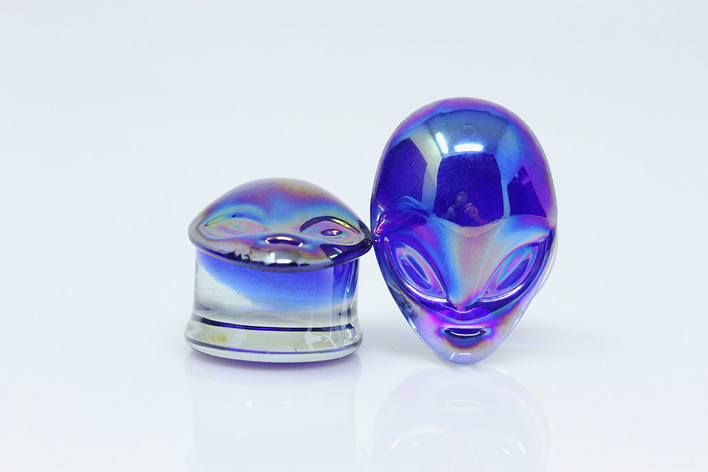 Alien Glass Plugs (Pair) - G026