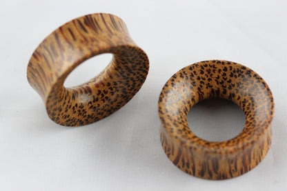 Hand Carved Coconut Wood Tunnel Plugs