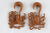 Wood Octopus hanger Plugs - Pair 3