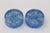 Blue Shatter Glass Plugs - Pair 1