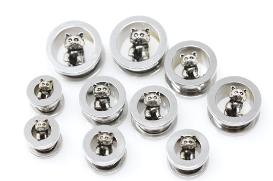 Cat Stainless Steel Screw on Tunnels