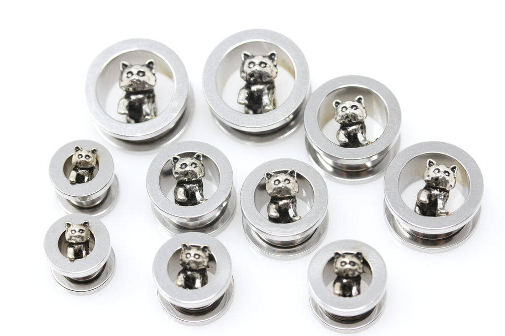 Cat Stainless Steel Screw on Tunnels