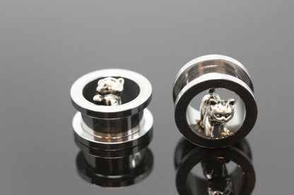 Screw on Stainless Steel Tunnels Kitty