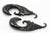 Black Horn Feather Gauged Ear Plugs (Pair) - B029