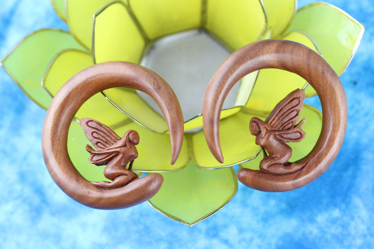Hand Carved Fairy Plugs